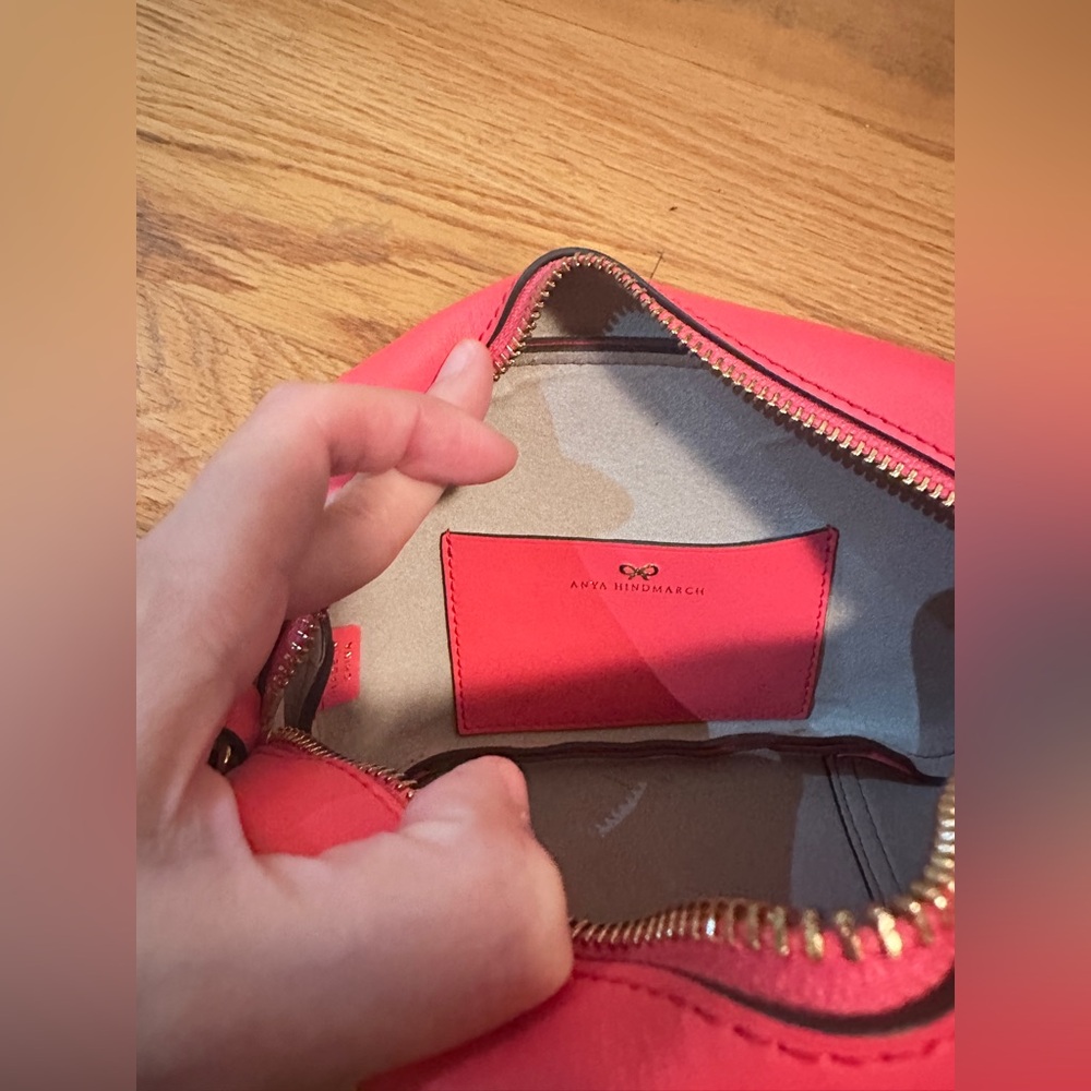 Anya Hindmarch Coral Pink Eye Detail Crossbody - Picture 4 of 7